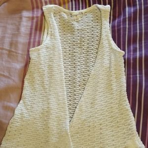 Knit works girls boho vest